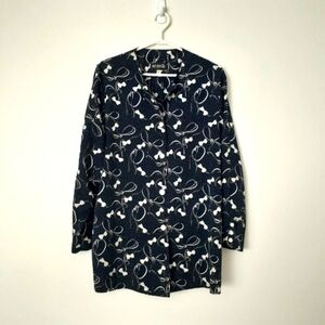 Retro 90's Oversized Button Front Lightweight Jacket